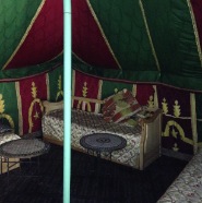 Tente marocaine entrée